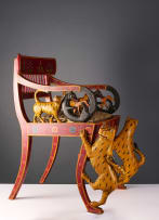 Upholstered armchair, India