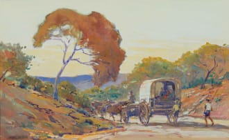 Walter Battiss; Nearing Olifantsbrug (sic)