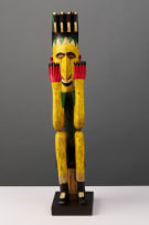 Bambara seated puppet, Mali