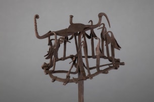 Yoruba Opa Orisha iron staff, Nigeria