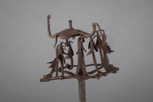 Yoruba Opa Orisha iron staff, Nigeria