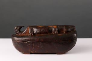 Lizard box with lid, West Africa