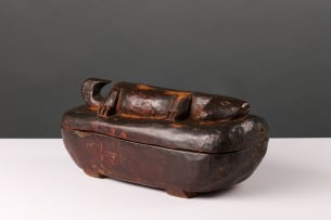 Lizard box with lid, West Africa