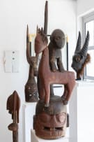 Yoruba Epa mask with baboon and antelope, Nigeria