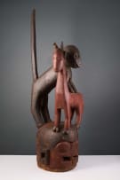 Yoruba Epa mask with baboon and antelope, Nigeria