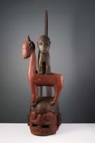 Yoruba Epa mask with baboon and antelope, Nigeria