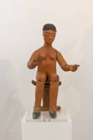 Ewe seated shrine figure, Ghana