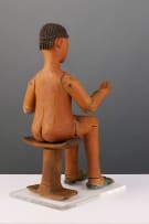 Ewe seated shrine figure, Ghana