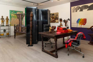 Yoruba house post, Nigeria