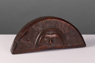 Kuba camwood powder box, DRC