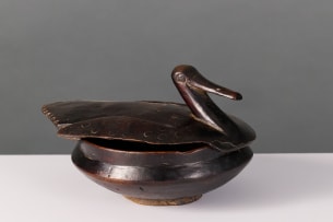 Lozi food bowl with duck lid, Zambia
