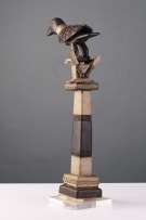 Akan linguists staff surmounted by a crow, Ghana