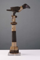 Akan linguists staff surmounted by a crow, Ghana