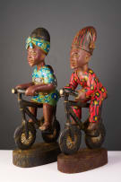 Colon cyclists, West Africa, two