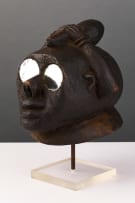 Helmet mask with mirrored eyes, West Africa