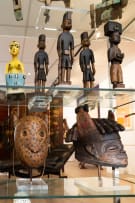 Yoruba Gelede mask with bird on head, Nigeria