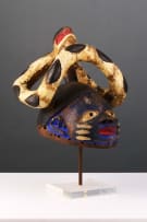 Yoruba Gelede mask surmounted by a python, Nigeria