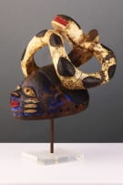 Yoruba Gelede mask surmounted by a python, Nigeria