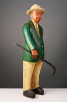 Colon standing figure in suit, West Africa