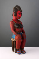 Senufo seated female figure, West Africa