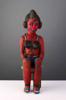 Senufo seated female figure, West Africa