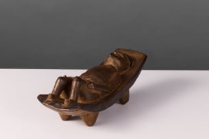 Lounging figure, West Africa