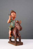 Ewe equestrian figure, Ghana