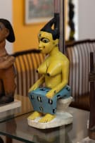 Guro seated figure, Ivory Coast