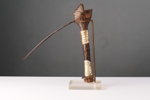 Pende Adze incorporating portrait head, DRC