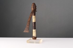 Pende Adze incorporating portrait head, DRC