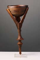 Engraved Tuareg bowl and tripod stand, Sudan