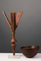 Engraved Tuareg bowl and tripod stand, Sudan