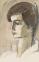 Carl Büchner; Side Profile of a Boy