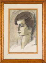 Carl Büchner; Side Profile of a Boy