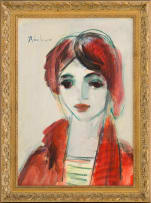 Carl Büchner; Girl in a Red Coat
