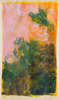 Arabella Caccia; Abstract Composition in Pink and Green