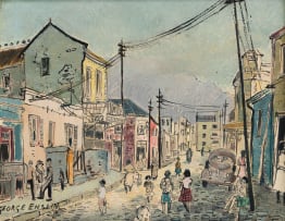 George Enslin; Street Scene