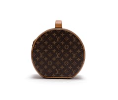 Louis Vuitton; A Monogram Petite Boite Chapeau with Gold-Tone Hardware