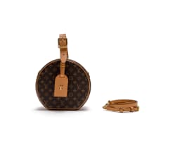 Louis Vuitton; A Monogram Petite Boite Chapeau with Gold-Tone Hardware