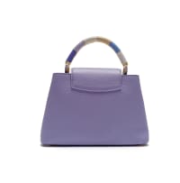Louis Vuitton; A Limited Edition Iris Taurillon Kintsugi Capucines BB with Gold-Tone Hardware