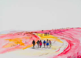 Nelson Makamo; Walking Figures