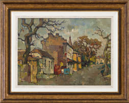 Gregoire Boonzaier; Cape Street Scene