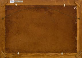 Nils Andersen; Extensive Landscape with Huts and Coral Tree