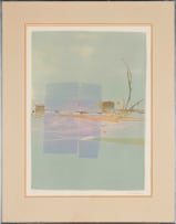 Andre Francois van Vuuren; Composition in Blue, Brown and Orange