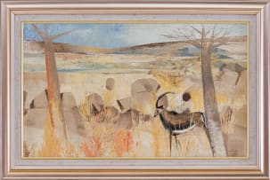 Gordon Vorster; Sable in a Rocky Landscape