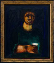 Robert Hodgins; Figure Holding Cup