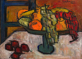Hindy Rutenberg; Still Life with Bowl of Fruit