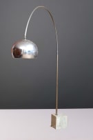 Arched floor lamp in the manner of Achille and Pier Giacomo Castiglioni, Italy, 1960