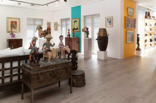 Wooden stool possibly Bamilke, Cameroon