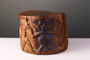 Wooden stool possibly Bamilke, Cameroon